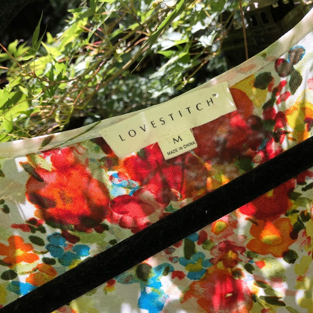 Love Stitch | Floral Chiffon & Lace Dress/Tunic - Picture 7 of 8